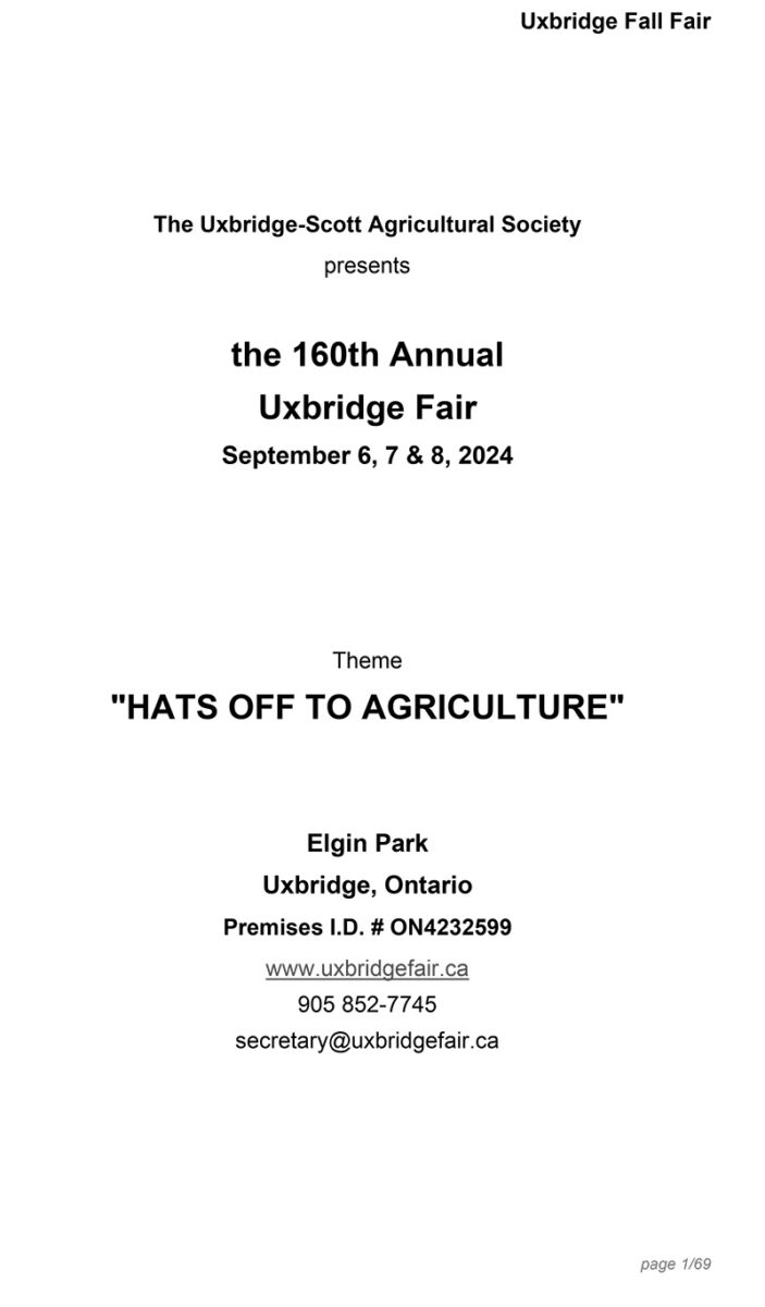 Uxbridge Prizebook 2024 Cover