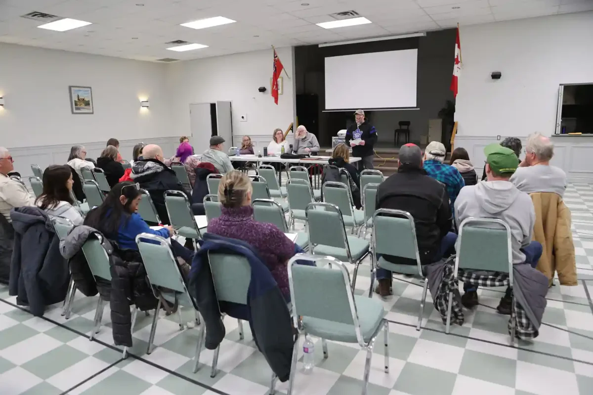 Members attending the Uxbridge-Scott Agricultural Society Annual General Meeting at the Seniors Centre